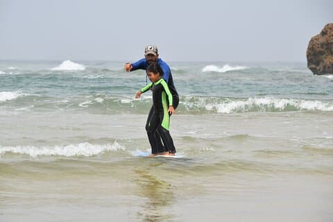 Experiencia privada de surf y kayak en Oualidia