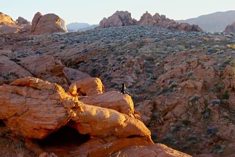 Meditation i bergen i Utah
