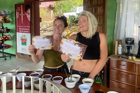 Visita à plantação de café e atividade de degustação na Costa Rica