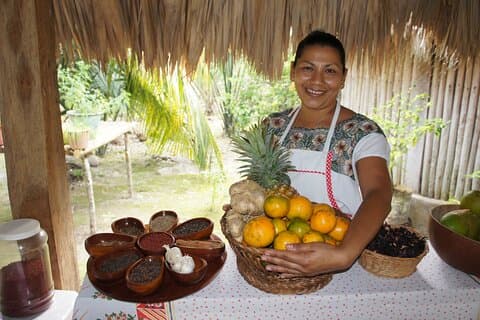 Tour combinado de la ciudad maya de Chacchoben y la auténtica familia maya