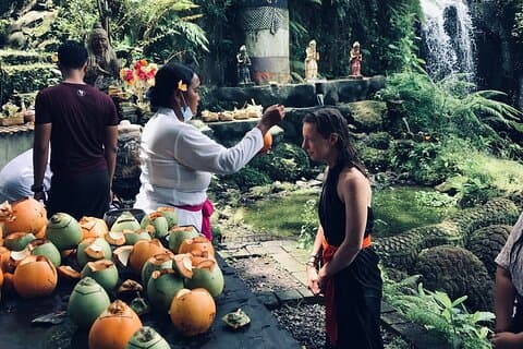 Purifications at Beji Griya Waterfalls