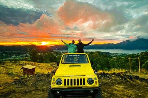 Batur Volcano Jeep Tour inkluderer privat transport