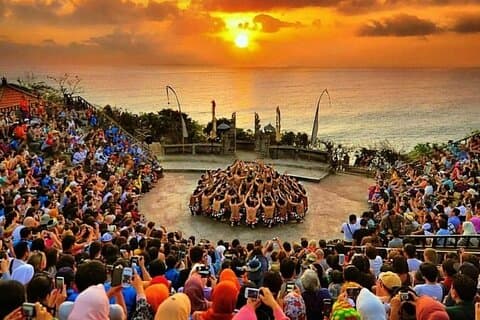 Balis beste solnedgang: Uluwatu Kecak Dance & Dinner Jimbaran Beach