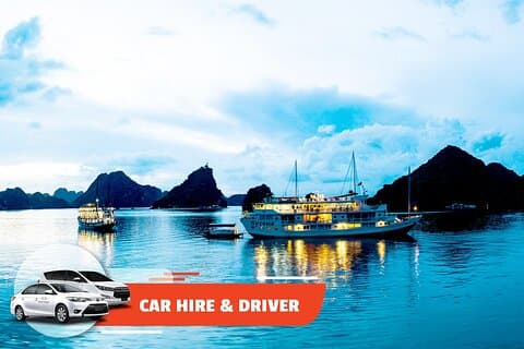 Location de voiture et chauffeur: journée complète à Ha Long au départ de Ha Noi