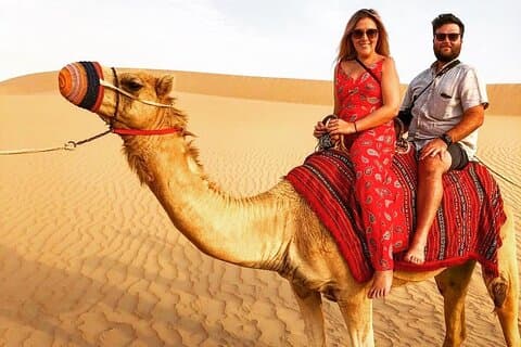 Safari nel deserto del mattino di Dubai