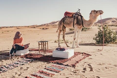 Merzouga Luxury Desert Camp With Camel Ride & Sandboard
