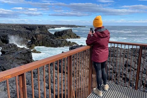 Vulkanwanderung und Grindavík Besuch von Reykjavik