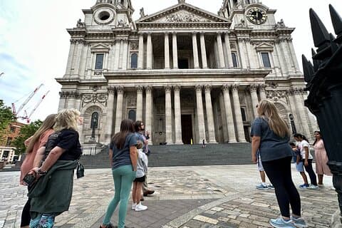St. Paul Cathedral City of London og Millenium Bridge privat tur