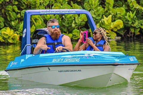 Jungle Tour at Nichupte Lagoon with Speedboat & Snorkel