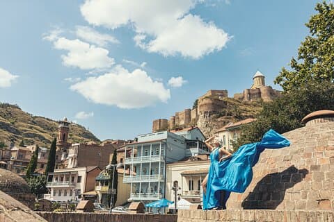 Privat Tbilisi Flying Dress Photoshoot