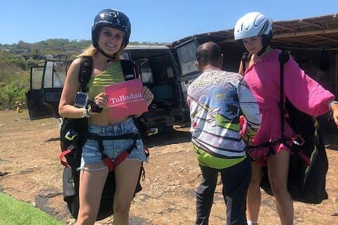 From Bali: With transfer Paragliding private experience