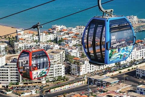 Tour panoramico di Agadir in funivia, biglietti e servizio navetta