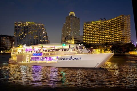 Bangkok Chao Phraya Flusskreuzfahrt Abendessen und optionaler Transfer