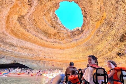 Benagil Caves & Praia da Marinha with multilingual guide