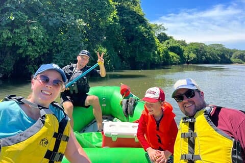 Safari-boottocht met kleine groepen in de rivier de Nosara