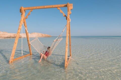 Dia em família em barco particular para Orange Bay Island com almoço-Hurghada