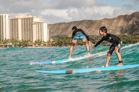 Waikiki privat gruppe surfing leksjon
