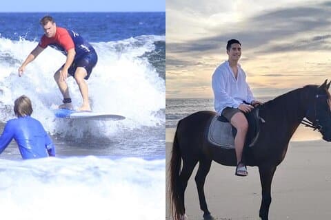 Privat Bali ridning och surflektion i Seminyak Beach