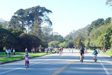 Summer of Love San Francisco Guided eBike Tour Golden Gate Park