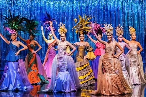 Crucero al atardecer por la Orquídea Blanca Chao Phraya y espectáculo de cabaret de Calipso