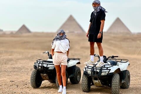 Gizeh Pyramiden, Sphinx, ATV Fahrrad, Kamelfahrt, Abendessen Kreuzfahrt & Shopping