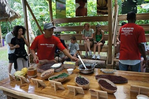 Chokladtur och Tortuguero-båt. Puerto Limon strandutflykter