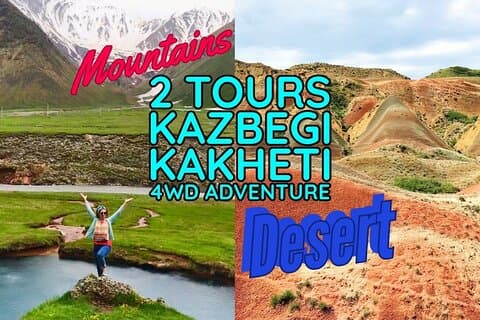 Wild Georgia 4WD PACK Aventure à travers Kakheti et Kazbegi 2in1