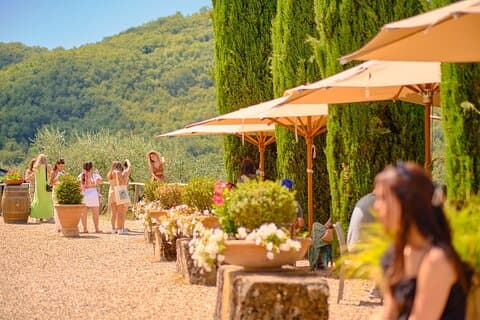 Halvdagsupplevelse till San Gimignano Hills med picknick och vin