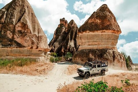 Kappadokien Halvdags Jeepsafari med hotelltransfer