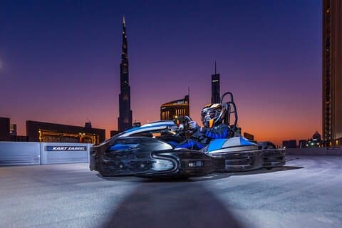 Billets pour courses de karting sur le toit à l'EKart Zabeel Dubai