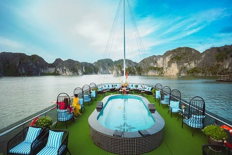 Crucero de un día Amethyst El tour de un día más lujoso Explora la bahía de Halong