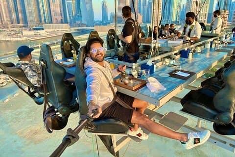 Diner in de lucht - Dubai's meest unieke diner - Transfer Optioneel