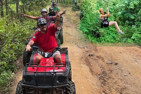Phuket ATV-cykel med Skyline Zipline Adventure