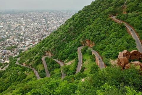 Tour de bicicleta guia de Nahargarh com degustação de comida