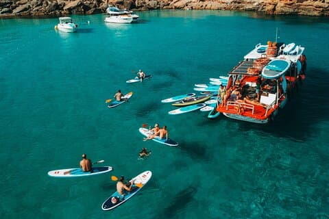 Sunset Beach Tour 3 HS all Inclusive (paddelbrädor, kajaker och snorkling)
