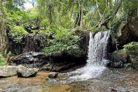 Rio Kbal Spean Lingar, Templo Banteay Srei e excursão pré-ruptiva