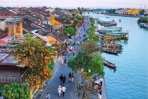 Vandring i Marble Mountain & Hoi An nattmarknad
