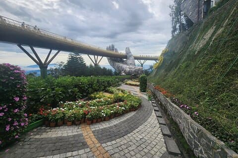Visite du Golden Bridge Ba Na Hill - Début précoce pour éviter la foule, belle séance photo