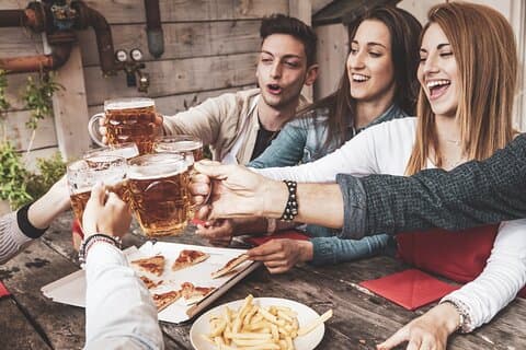 Britisches Bier, London Soho Pubs, selbstgeführte Tourbroschüre