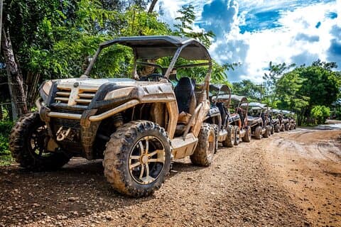 Safari en buggy por la playa de Macao y natación en cenotes