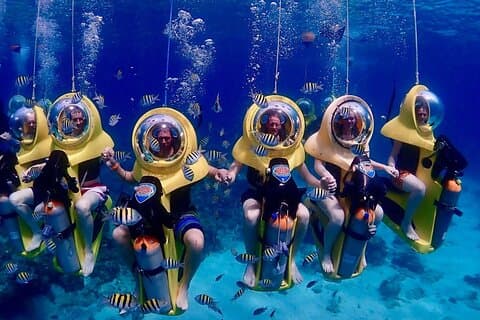 Guidet undervandsscooter og snorkelaktivitet i St. Thomas