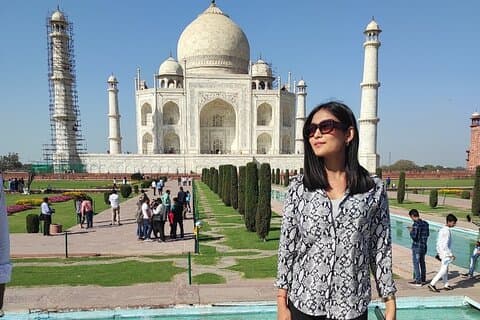 Taj Mahal Sunrise & Sunset Garden Tour från Delhi