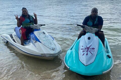 Montego Bay, Jamaïque Expérience de jet ski privé et de parachute ascensionnel