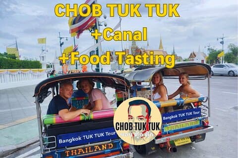 CHOB TUK TUK + kanaal + proeverij van eten