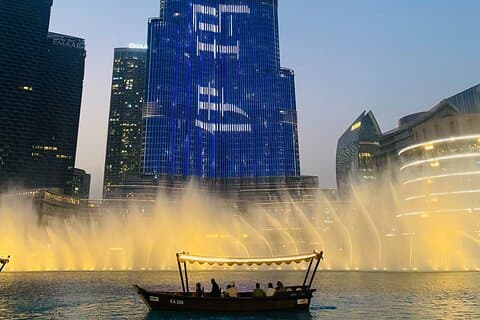 Lake Ride or Walk Bridge at Dubai Fountain Show