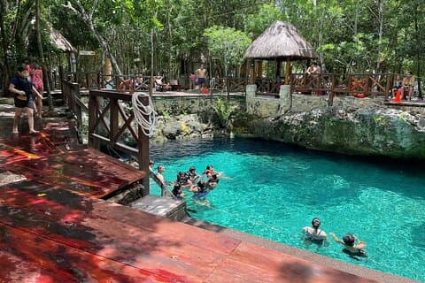 3 Cenotes & Hidden Lagoon Tour ab Tulum