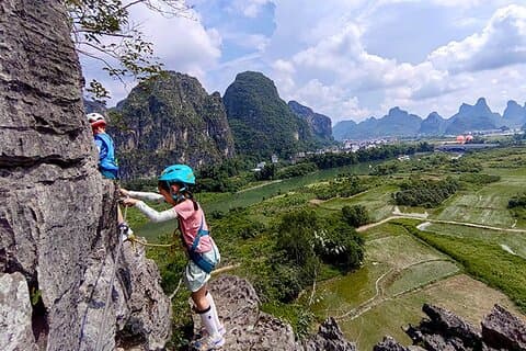 Fra Yangshuo Via Ferrata med Transfer 3 timers privat tur
