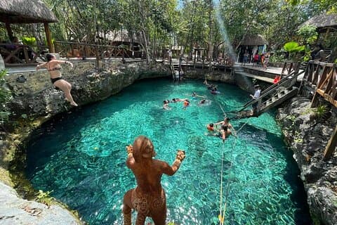 Eco Day! Cenote Zemway & Cenote Zacil Ha con laguna da Cancun