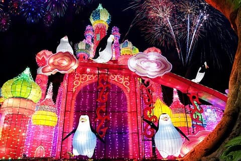 Dubai Glow Garden + Dino Park och Magic Park Entrébiljett