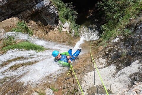 Canyoning "Vione" - advanced Canyoningtour also for sportive beginner